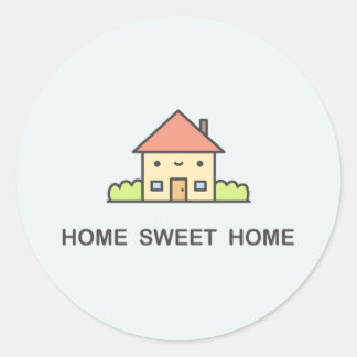 Home Sweet Home Classic Round Sticker
