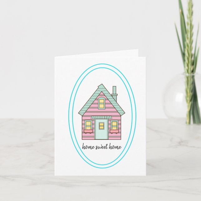 HOME SWEET HOME, CONGRATULATIONS! NEW HOME THANK Y YOU CARD (Front)