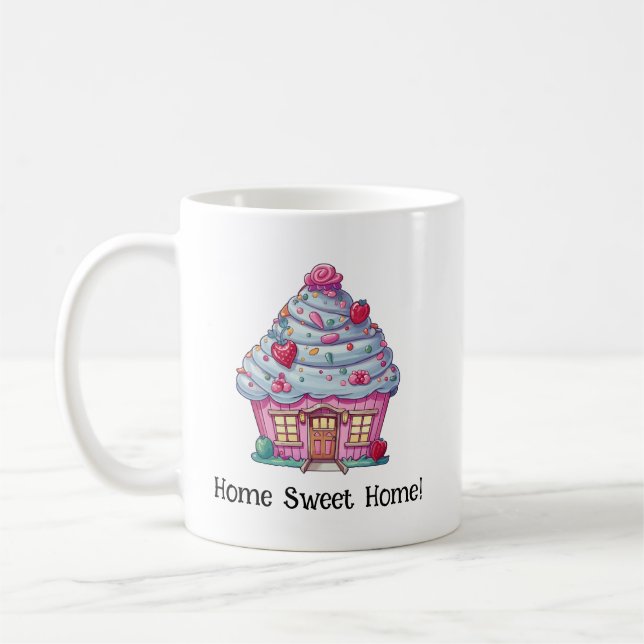 Home Sweet Home Cupcake Coffee Mug (Left)