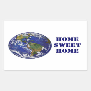Home Sweet Home Earth Stickers