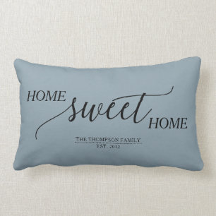Home Sweet Home Family Name Lumbar Cushion