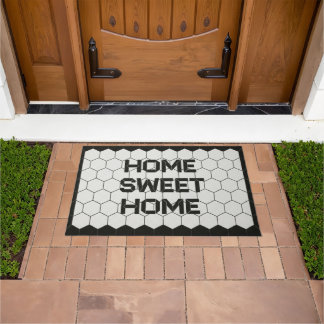 Home Sweet Home Faux Tile Doormat