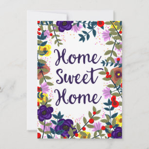 Home Sweet Home Floral Reef Invitation