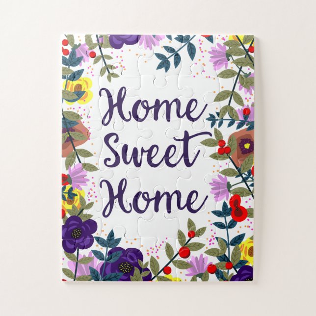 Home Sweet Home Floral Reef Jigsaw Puzzle (Vertical)