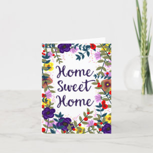 Home Sweet Home Floral Reef Note Card