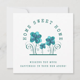 Home Sweet Home Florals Happiness New Home Card