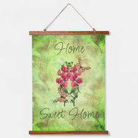 Home Sweet Home Flowers And Butterflies