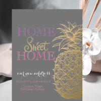 Home Sweet Home,Gold Pineapple New Address