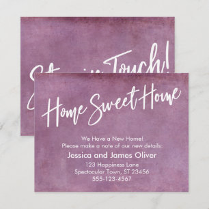 Home Sweet Home Grunge Pink Announcement
