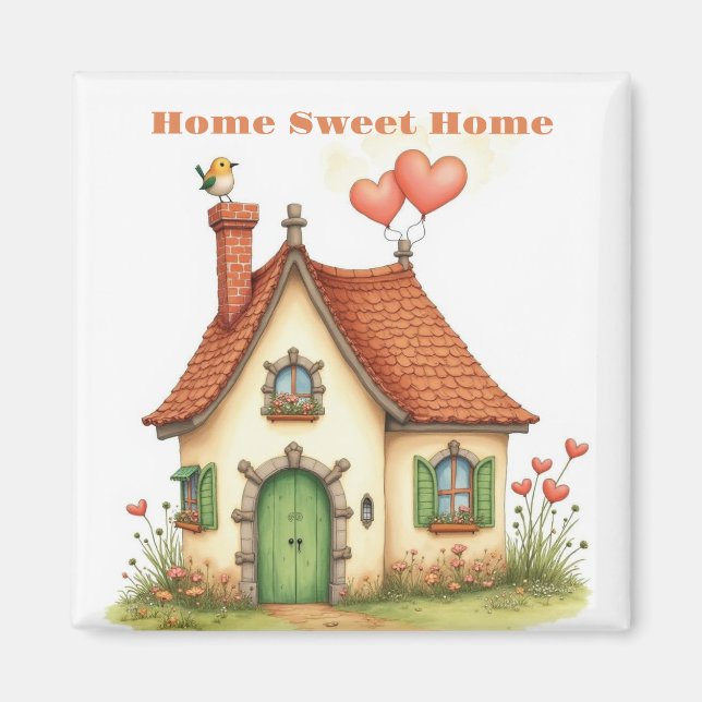 Home Sweet Home - house-warming gift fridge Magnet (Front)