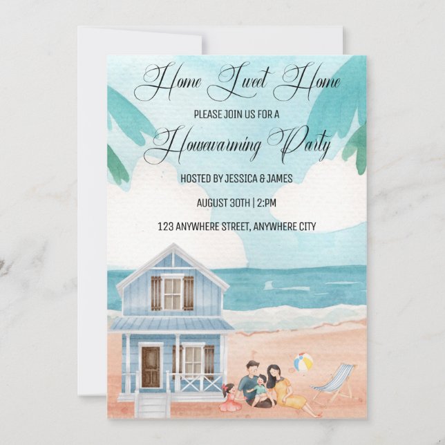 Home Sweet Home House Warming Party Invitation (Front)