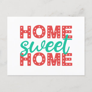 Home Sweet Home   Housewarming   Family    Postcard