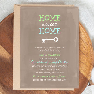 Home Sweet Home Housewarming Invite (More Colours)