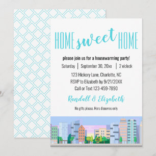 Home Sweet Home Housewarming Skyline Template