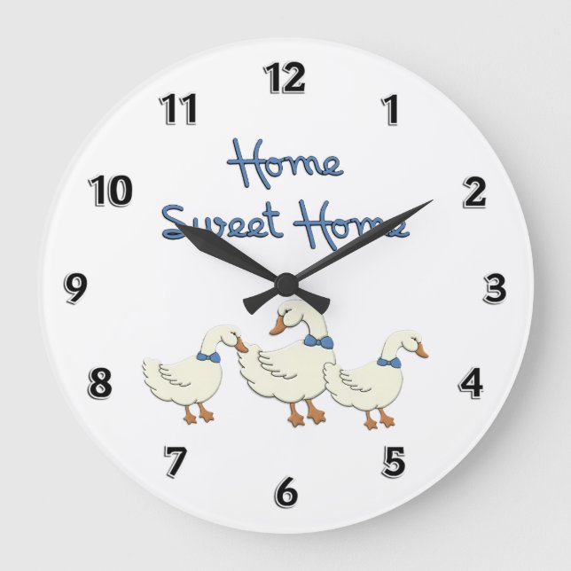 Home Sweet Home Large Clock (Front)
