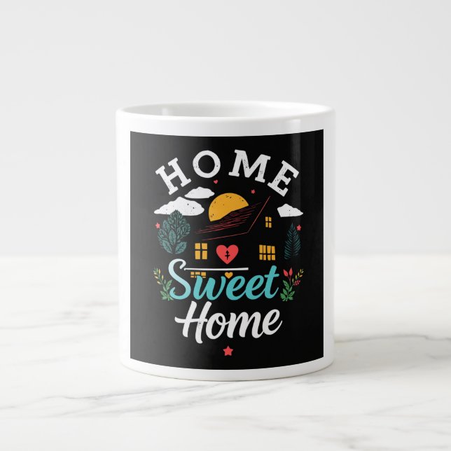 Home Sweet Home Large Coffee Mug (Front)