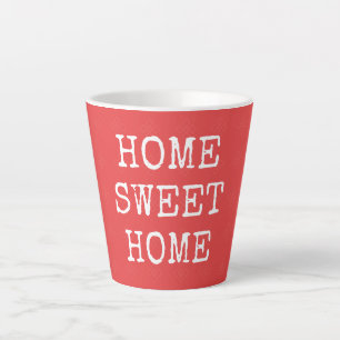 Home sweet home minimal design latte mug