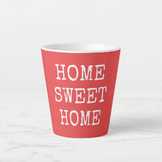 Home sweet home minimal design latte mug
