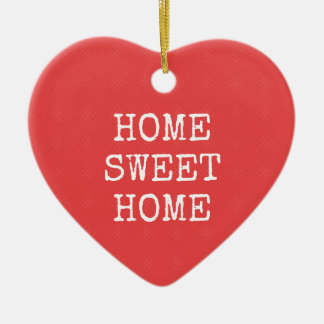 Home sweet home minimal text design ceramic tree decoration