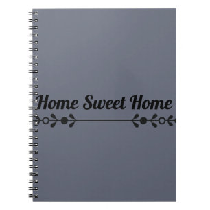 Home Sweet Home Minimal Typography Notebook
