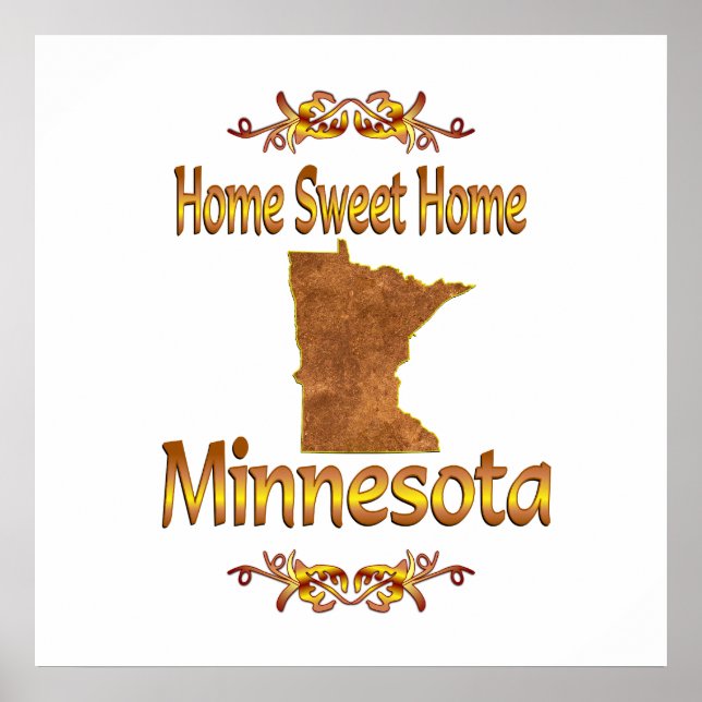 Home Sweet Home Minnesota Poster (Front)