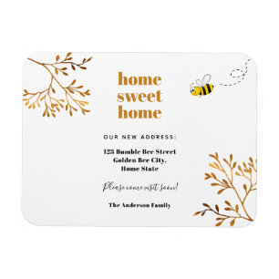 Home sweet home modern elegant moving magnet