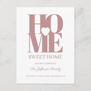 Home Sweet Home Moving Announcement Postcard