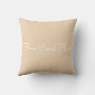 Home Sweet Home Orange Floral Elegance Cushion