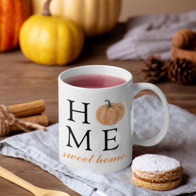 Home Sweet Home | Orange Pumpkin | Fall Season Coffee Mug (Creator Uploaded)