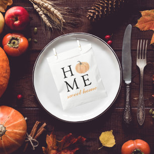 Home Sweet Home   Orange Pumpkin   Fall Season Favour Bags