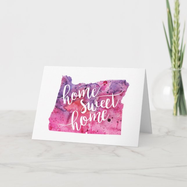 Home Sweet Home Oregon Card (Front)