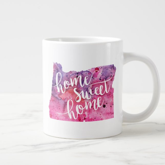 Home Sweet Home Oregon Large Coffee Mug (Right)