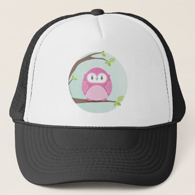 HOME SWEET HOME :: Owl in a tree 3 Trucker Hat (Front)