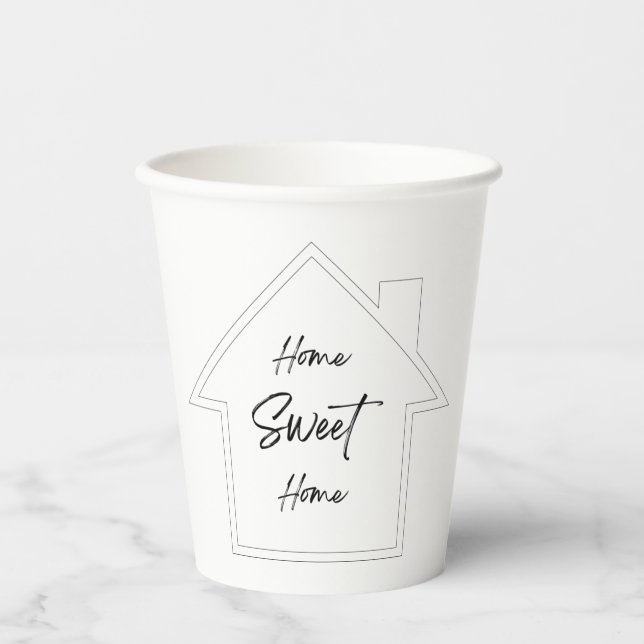 Home Sweet Home Paper Cups (Front)