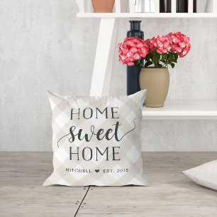 Home Sweet Home Personalised Cushion