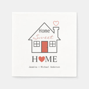 Home Sweet Home personalised Napkin