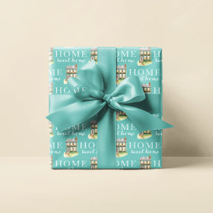 Home Sweet Home Personalised Wrapping Paper Sheets