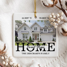 Home Sweet Home Photo Christmas New Home Keepsake