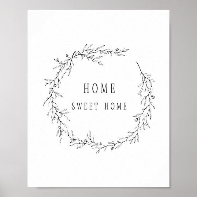 Home Sweet Home Poster, Modern Poster (Front)