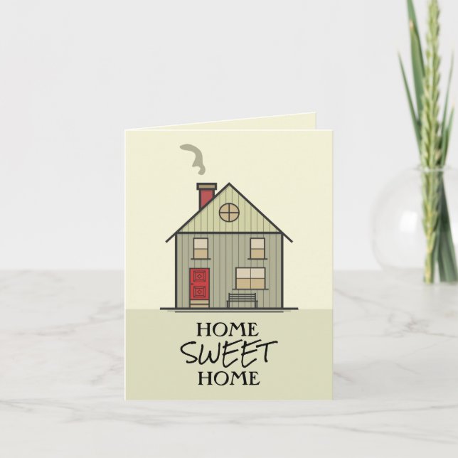 Home Sweet Home Quote House Card (Front)