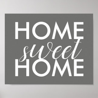 home sweet home quote poster typography design