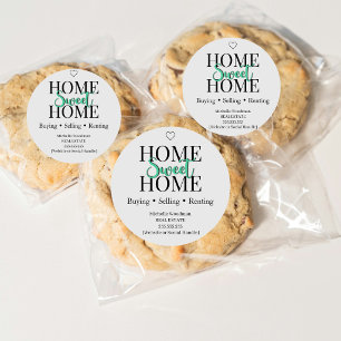 Home Sweet Home Real Estate Cookie Sticker   