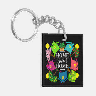 Home Sweet Home Real Estate - See Back Keychain