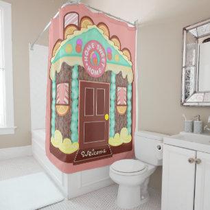 Home Sweet Home shower curtain / playhouse phasod
