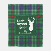 Home Sweet Home Tartan Duncan Plaid Personalised
