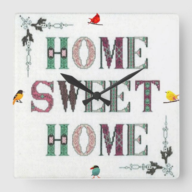 Home Sweet Home Wall Clock (Front)