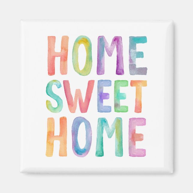 HOME SWEET HOME WATERCOLOR | MAGNET (Front)