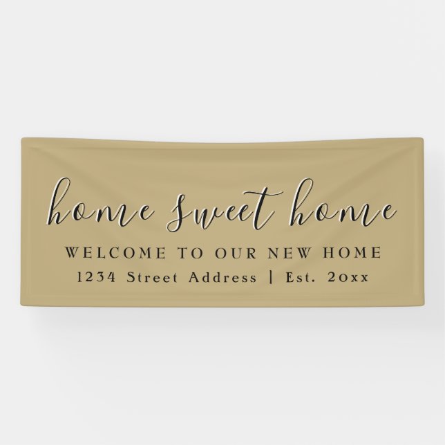 Home Sweet Home | Welcome Housewarming Party Banner (Horizontal)