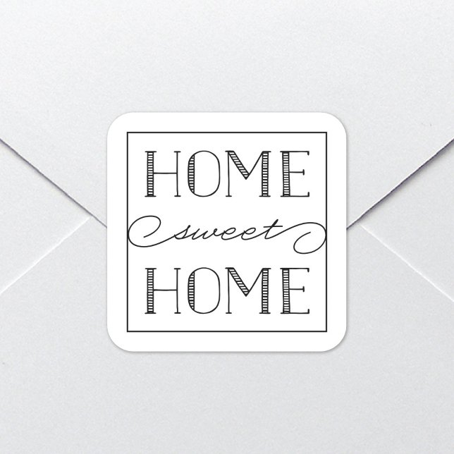 Home Sweet Home White | Stationery Party Stickers (Creator Uploaded)