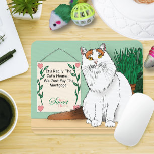 Home Sweet Kitty Home Mouse Pad